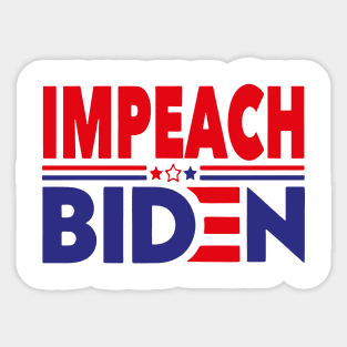 Impeach Biden Sticker